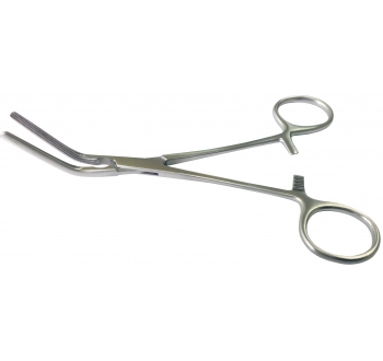 Затискач атравматичний ДеБейкі, кутовий 45⁰, 125 мм RAJ IMPEX 12-118